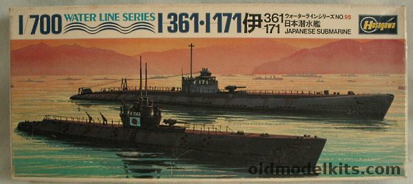 Hasegawa 1/700 IJN Submarines I-361 and I-171, WLD095 plastic model kit